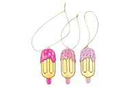 CANDY ICE CREAM PINK/LILA MIX HANGER STICK ASS 4X2X9CM