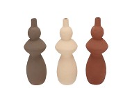 INDRE WOODS BROWN/SAND BOTTLE 9X9X26CM