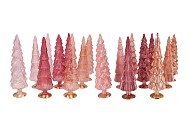 TWINKLE SWEETS PINK MIX GLASS TREE SHINY ASS 9X30CM