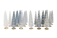 TWINKLE GREY MIX GLASS TREE SHINY ASS 9X30CM NM