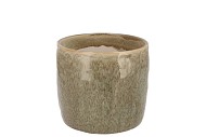 IRON STONE SAND GLAZED POT 9X8CM