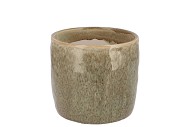 IRON STONE SAND GLAZED POT 12X11CM