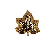 LEAF MAPLE PLATE GOLD 11X11X3CM