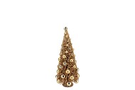 SPARKLE CHAMPAGNE TREE XMAS BALL 14X32CM