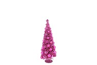 SPARKLE FUCHSIA TREE XMAS BALL 14X32CM