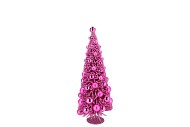 SPARKLE FUCHSIA TREE XMAS BALL 18X43CM