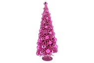 SPARKLE FUCHSIA TREE XMAS BALL 25X64CM