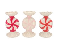 CANDY MILL WHITE MIX VASE ROUND ASS 12X12X21CM