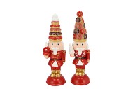 CANDY NUTCRACKER RED SOLDIER DECORATION 10X9X31CM