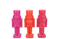 FROSTY NUTCRACKER FUCHSIA MIX CANDLE 4X4X12CM