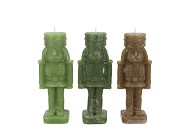 FROSTY NUTCRACKER GREEN MIX CANDLE 4X4X12CM