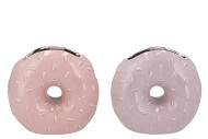 CANDY DONUT PINK/LILA VASE ASS 16X8X15CM