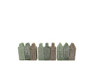 AMSTERDAM HOUSE GREEN MIX CANDLE 4X4X12CM