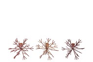 COSMO COPPER MIX CANDLE HOLDER SNOWFLAKE ASS 17X17X15CM