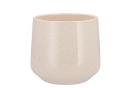 CERAMIC BEIGE STONE POT BERLIN 16CM