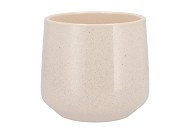 CERAMIC BEIGE STONE POT BERLIN 18CM