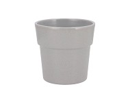 CERAMIC GREY STONE POT ORCHID EDGE 13CM