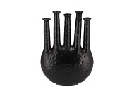 INGA JAHRA BLACK VASE OVAL TUBE 28X12X39CM NM