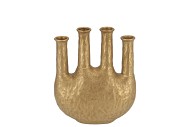 INGA JAHRA GOLD VASE OVAL TUBE 23X10X27CM