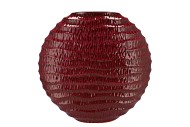 INGA JADA PURPLE OVAL VASE ACTIVE GLAZE WAVE 41X14X39CM