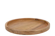 MUMBAI MANGO WOODEN TRAY ROUND 35X35X3CM