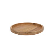 MUMBAI MANGO WOODEN TRAY ROUND 25X25X3CM