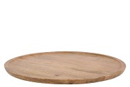 MUMBAI MANGO WOODEN TRAY ROUND SMALL EDGE 44X44X2CM