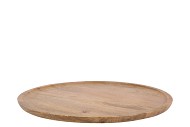 MUMBAI MANGO WOODEN TRAY ROUND SMALL EDGE 38X38X2CM