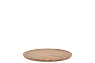 MUMBAI MANGO WOODEN TRAY ROUND SMALL EDGE 23X23X2CM