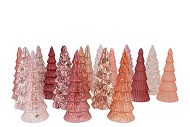 TWINKLE SWEETS PINK MIX GLASS TREE LIGHTS ASS 9X22CM NM