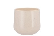 CERAMIC ORCHID POT BERLIN BEIGE STONE 14CM