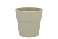 CERAMIC LIGHT KAKI POT ORCHID EDGE STRUCTURE 13CM