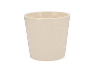 CERAMIC BEIGE STONE POT ORCHID 14CM