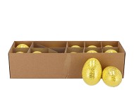 EGGS GANZEN YELLOW GLITTER P/12