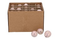 EGGS QUAIL LIGHT PINK GLITTER P/60