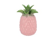 PINEAPPLE TROPICAL PINK VASE 18X18X28CM