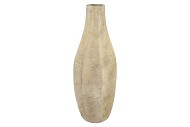 CASABLANCA SAND METAL VASE FLOWER IRON 23X23X61CM