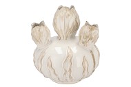 MARA WHITE VASE BOWL TULIP 27X27X31CM