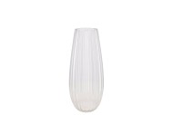 GLASS VASE CONE STRIPES 15X30CM