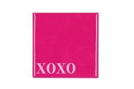 TILE XOXO PINK 10X10X1CM