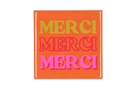 TILE MERCI ORANGE 10X10X1CM