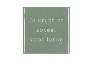 TILE JE KRIJGT TAUPE 10X10X1CM