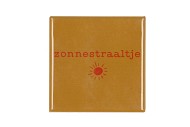 TILE ZONNESTRAALTJE YELLOW 10X10X1CM