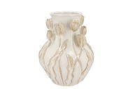 MARA WHITE VASE NECK TULIP 28X28X35CM