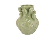 MARA PISTACHE VASE NECK TULIP 28X28X35CM