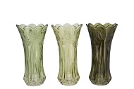 DELIGHT SUMMER GREEN MIX VASE TULIP ASS 13X25CM