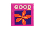 TILE GOOD VIBES PINK 10X10X1CM