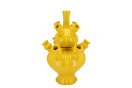 ROTTERDAM YELLOW VASE SET TULIP 25X25X36CM NM