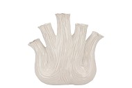 AGLIO WHITE VASE OVAL 25X11X24CM