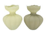 LUXX SUMMER GREEN MIX VASE CONE NECK ASS 26X32CM